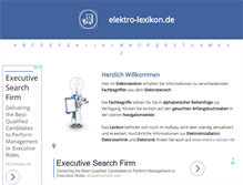Tablet Screenshot of elektro-lexikon.de